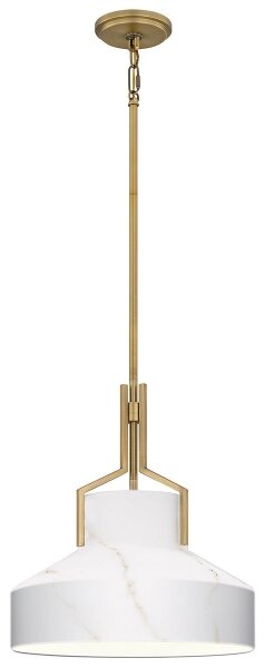 Quoizel QZ-BRECKEN-2P-AB-ABG - Полилей BRECKEN 2xE27/60W/230V златист/мраморен декор