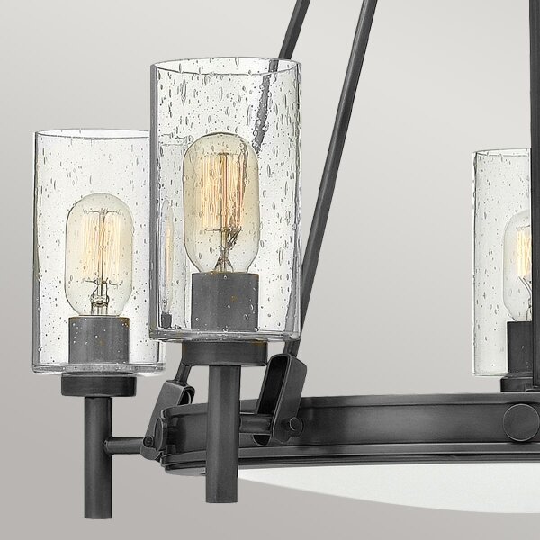 Hinkley HK-COLLIER5-BX - Полилей на верига COLLIER 5xE27/40W/230V, Ø 68,5 см