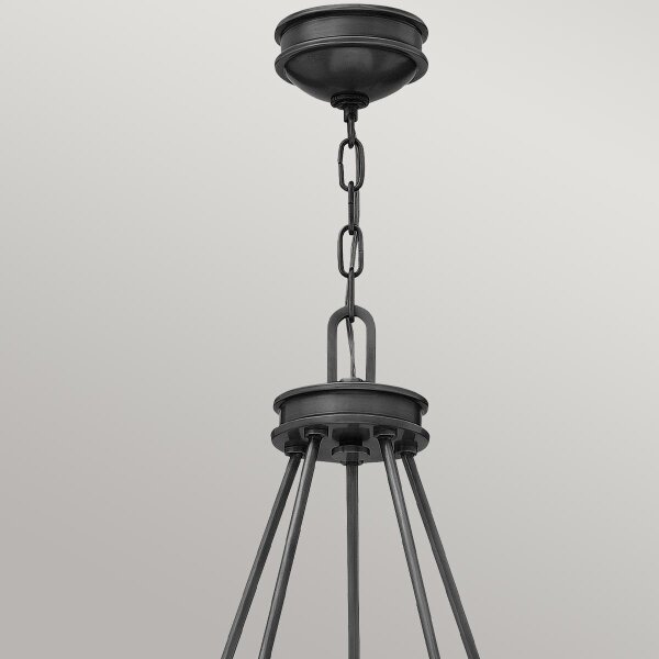 Hinkley HK-COLLIER5-BX - Полилей на верига COLLIER 5xE27/40W/230V, Ø 68,5 см