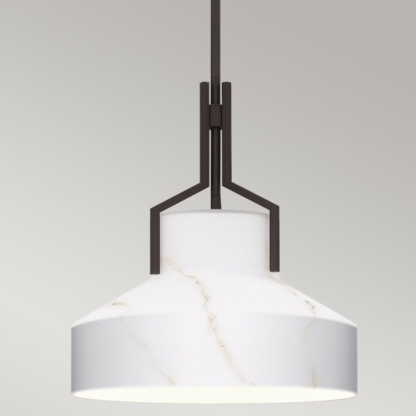 Quoizel QZ-BRECKEN-2P-OZ-ABG - Полилей BRECKEN 2xE27/60W/230V черен/мраморен декор