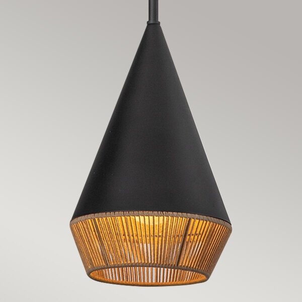 Alora Mood ALM-DAPHNE-P-S-MB - Пендел на прът DAPHNE 1xE27/60W/230V диам. 18,1 см