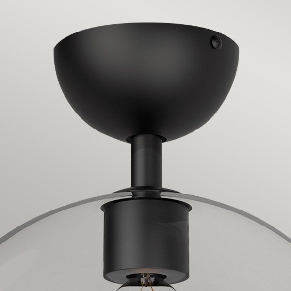 Alora Mood ALM-JUDE-SF-MB-CL-Strop. Плафон JUDE 1xE27/60W/230V, Ø30,5 см, черен