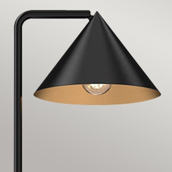 Alora Mood ALM-REMYCK-FL-BK - Подова лампа REMYCK 1xE27/60W/230V черна