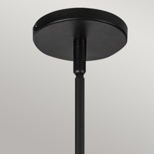 Alora Mood ALM-PERTH-P-BK - Полилей на тръба PERTH 1xE27/60W/230V Ø 37,5 cm черен