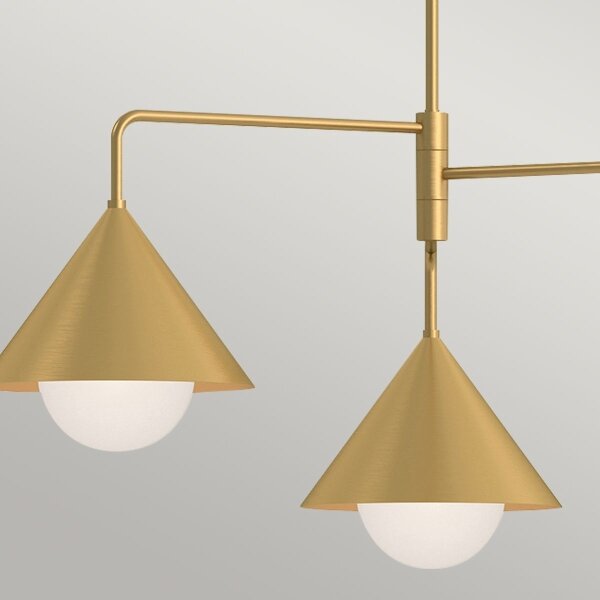 Alora Mood ALM-REMYCK3-GD - Полилей на прът REMYCK 3xE27/60W/230V златист