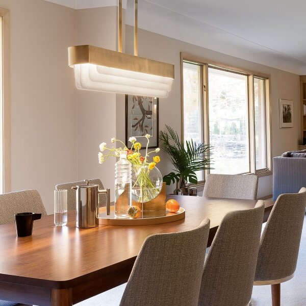 Kichler KL-SERENE-LED-LP-92-NBR - LED полилей на тръба SERENE LED/40W/230V златен
