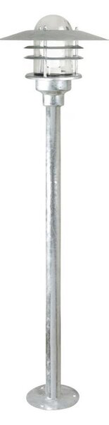 Nordlux - Външна лампа AGGER 1xE27/60W/230V IP54 сребърна 83 см