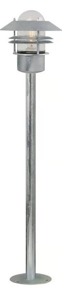 Nordlux - Външна лампа BLOKHUS 1xE27/60W/230V IP54, сребриста, 92 см