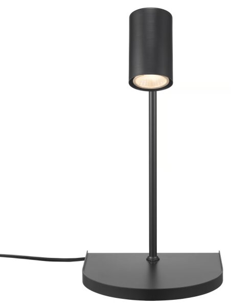 Nordlux - Стенна лампа с полица CODY 1xGU10/15W/230V черна
