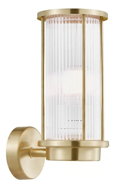 Nordlux - Външно стенно осветително тяло LINTON 1xE27/15W/230V IP54 месинг