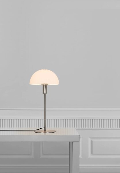 Nordlux - Настолна лампа ELLEN ELLEN 1xE14/40W/230V матов хром/бяла