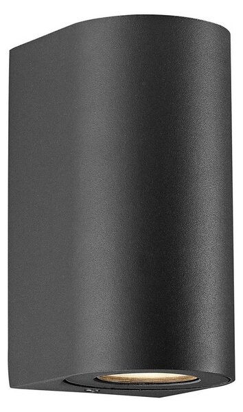 Nordlux - Външно стенно осветително тяло CANTO 2xGU10/28W/230V IP44 черно