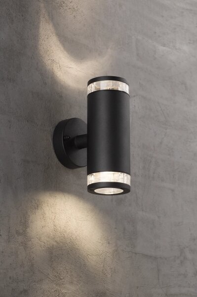 Nordlux - Външно стенно осветително тяло BIRK 2xGU10/28W/230V IP44