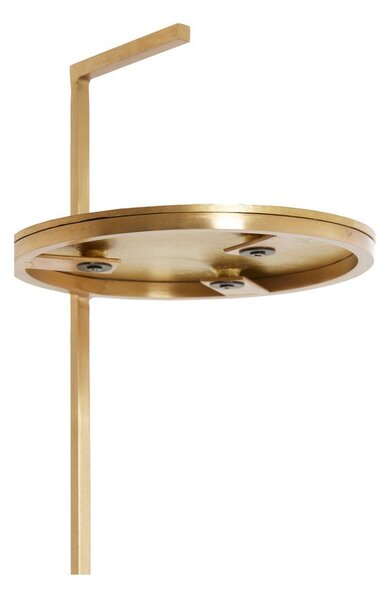 Кръгла странична масичка с мраморна плоча ø 26 cm Leda – Light & Living