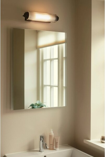 Nordlux - Осветление за огледало NIMAL, 2xE14/25W/230V, IP44, черно