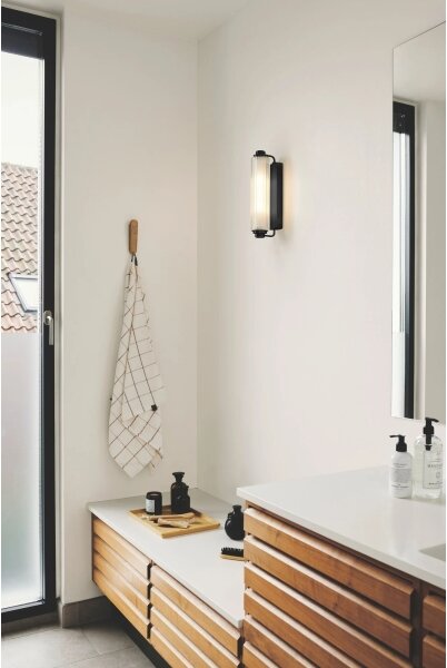 Nordlux - Осветление за огледало NIMAL, 2xE14/25W/230V, IP44, черно