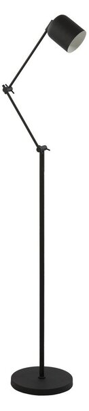 Черна затъмняваща се подова лампа (височина 150 cm) Rijeka – Light & Living