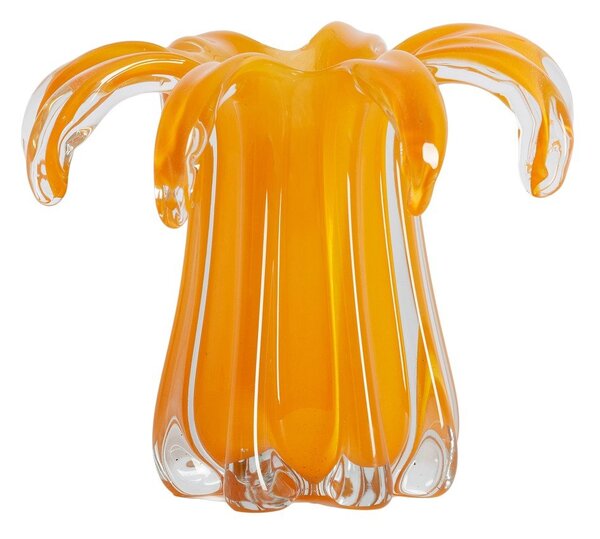 Оранжева стъклена ваза (височина 17 cm) Avenia – Light & Living