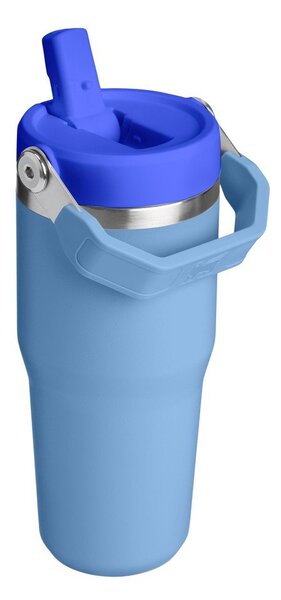 Син термос от неръждаема стомана 410 ml IceFlow™ Flip Straw 2.0 Tumbler Blue Sky – Stanley