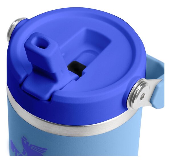 Син термос от неръждаема стомана 410 ml IceFlow™ Flip Straw 2.0 Tumbler Blue Sky – Stanley