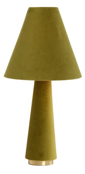 Зелена настолна лампа с текстилен абажур (височина 61 cm) Devia – Light & Living