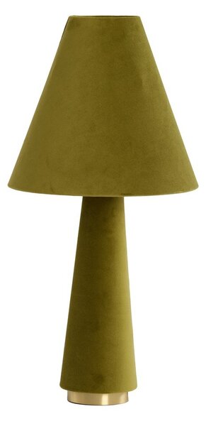 Зелена настолна лампа с текстилен абажур (височина 61 cm) Devia – Light & Living
