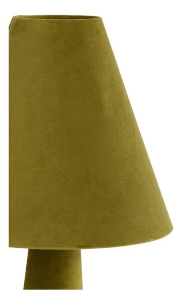Зелена настолна лампа с текстилен абажур (височина 61 cm) Devia – Light & Living