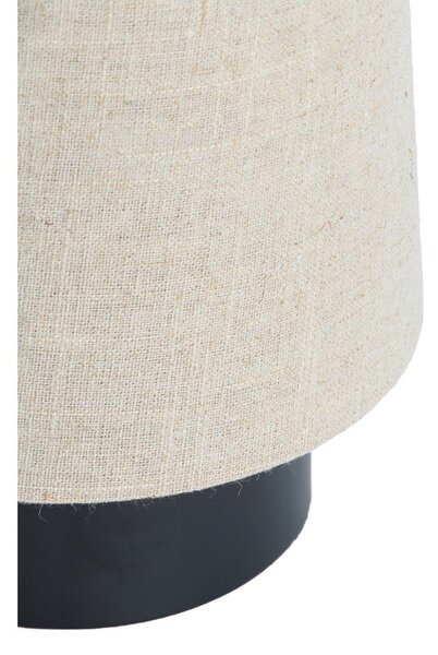 Бежова метална настолна лампа с текстилен абажур (височина 42 cm) Howie – Light & Living