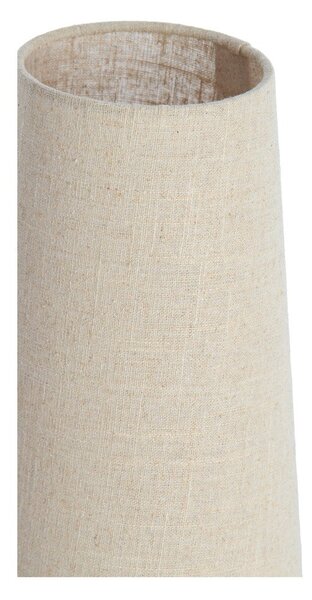 Бежова метална настолна лампа с текстилен абажур (височина 42 cm) Howie – Light & Living