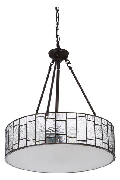 Метално висящо осветително тяло със стъклен абажур ø 46 cm Waldorf – Premier Housewares