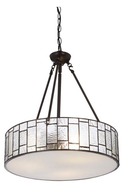 Метално висящо осветително тяло със стъклен абажур ø 46 cm Waldorf – Premier Housewares