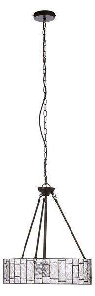 Метално висящо осветително тяло със стъклен абажур ø 46 cm Waldorf – Premier Housewares