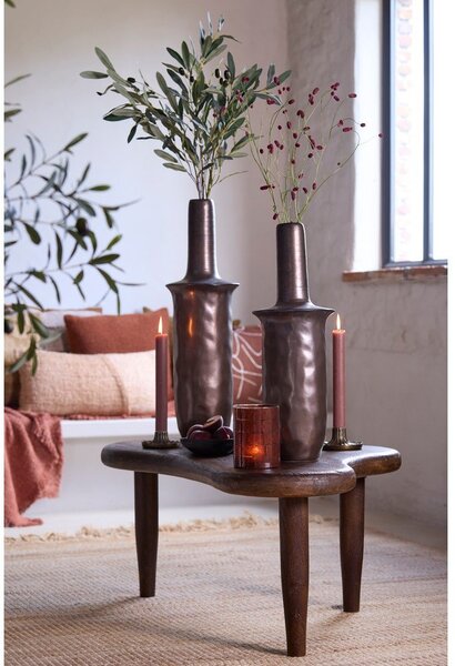 Масичка за кафе от масивно манго в тъмно естествен цвят 64x102 cm Canzo – Light & Living