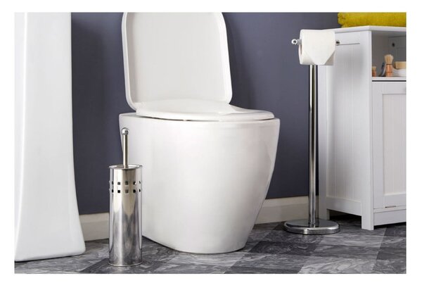 Четка за тоалетна от неръждаема стомана в матово сребрист цвят Indy – Premier Housewares