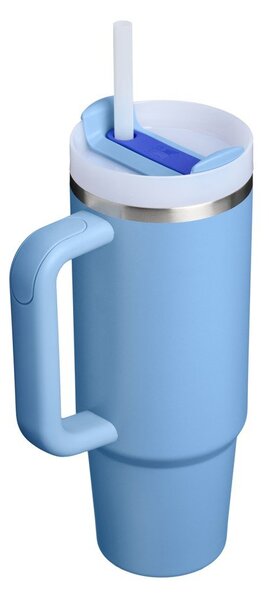 Син термос със сламка от неръждаема стомана 890 ml Quencher H2.O FlowState™ Tumbler Blue Sky – Stanley