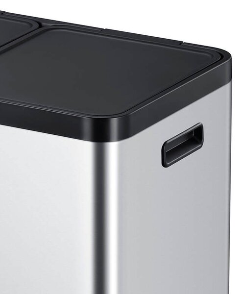 EKO Кош за разделно събиране с 3 педала ESSENTIAL - 3 х 20 л.- матиран