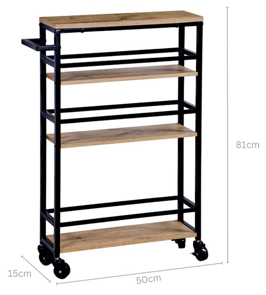 Кухненски рафт за ниша 15x50x81см KESPER