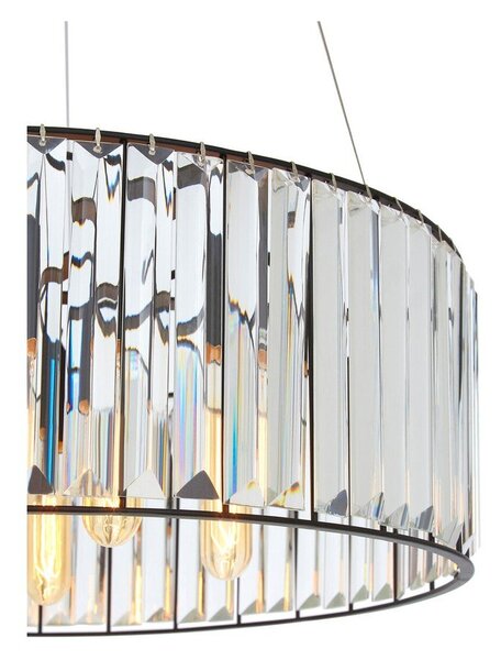 Висящо осветително тяло със стъклен абажур ø 50 cm Akiko – Premier Housewares