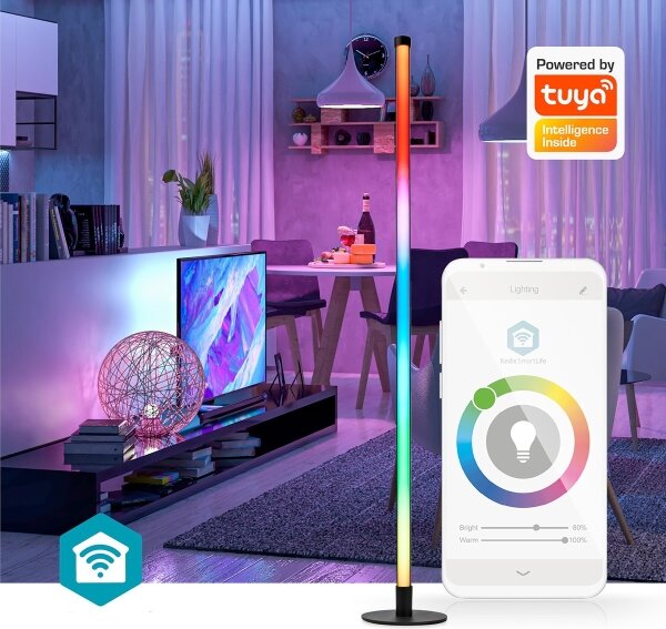 Nedis WIFILD20RGBW- LED RGBIC Лампион Smartlife LED/10W/230V 2700-6500K + д.у