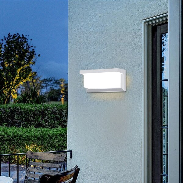 Brilagi - LED Екстериорен аплик BRICKY LED/12W/230V бял IP54