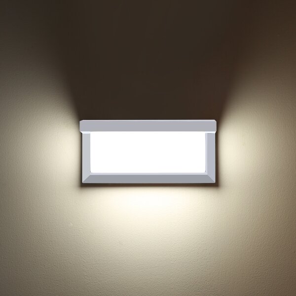 Brilagi - LED Екстериорен аплик BRICKY LED/12W/230V бял IP54