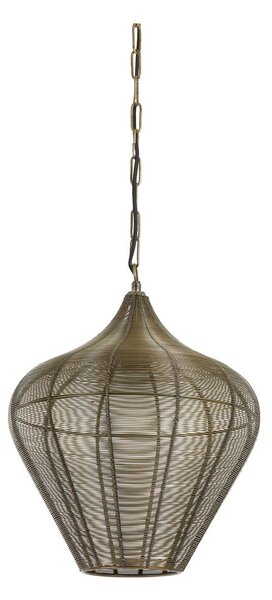 Метално висящо осветително тяло в бронзов цвят ø 36 cm Alvaro – Light & Living