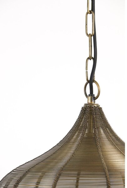 Метално висящо осветително тяло в бронзов цвят ø 36 cm Alvaro – Light & Living