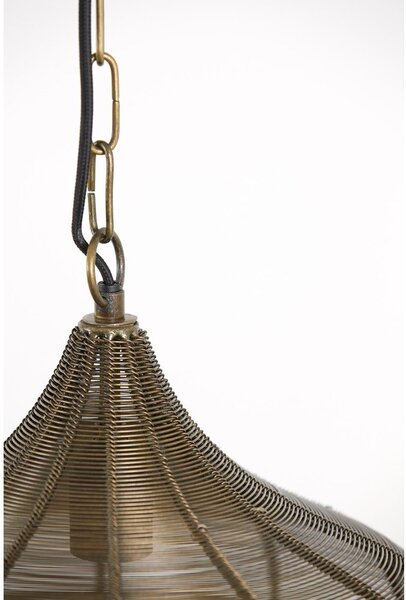Метално висящо осветително тяло в бронзов цвят ø 36 cm Alvaro – Light & Living