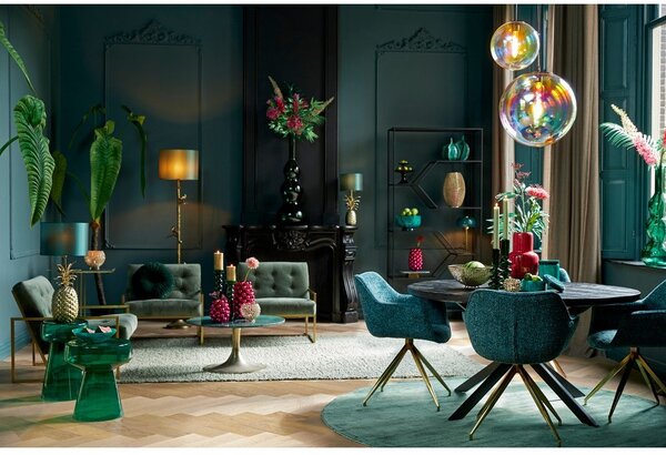Висящо осветително тяло със стъклен абажур ø 48 cm Medina – Light & Living
