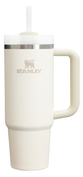 Кремав термос със сламка от неръждаема стомана 890 ml Quencher H2.O FlowState™ Tumbler Cream 2.0 – Stanley