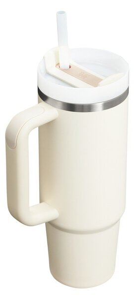Кремав термос със сламка от неръждаема стомана 890 ml Quencher H2.O FlowState™ Tumbler Cream 2.0 – Stanley