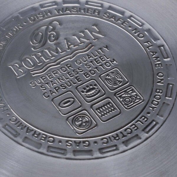Комплект тенджери Bohmann BH 06-275, 6 части, 2.9/3.9/5.1 литра, Индукция, Инокс
