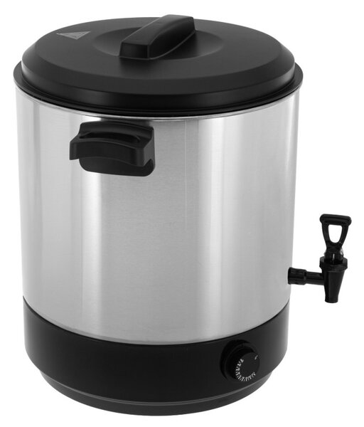 Електрически съд за пастьоризация и варене Adler AD 4538, 3000W, 28 л, 30-100°C, Поддържане на топлина, Светлинен индикатор, Инокс/черен
