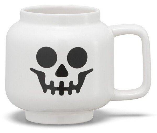 Бяла керамична детска чаша за лате 255 ml Skeleton – LEGO®